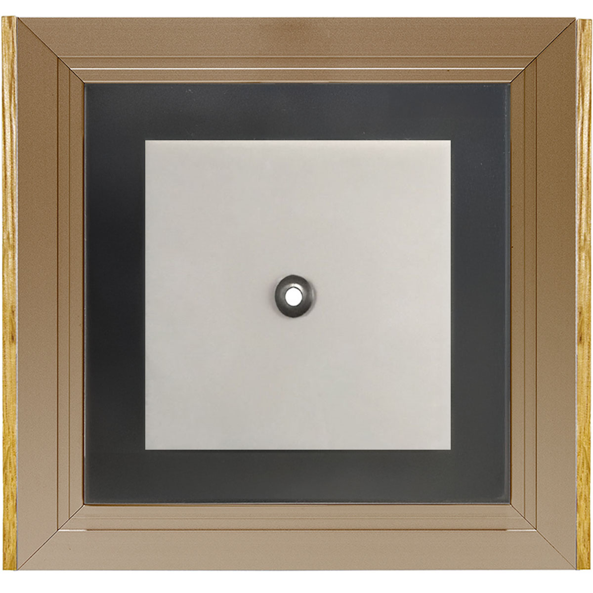 Türschild, Modell LMH, 150 x 160 mm (H x B), Rahmen aus Aluminium (Bronze) und Holz (Ahorn)