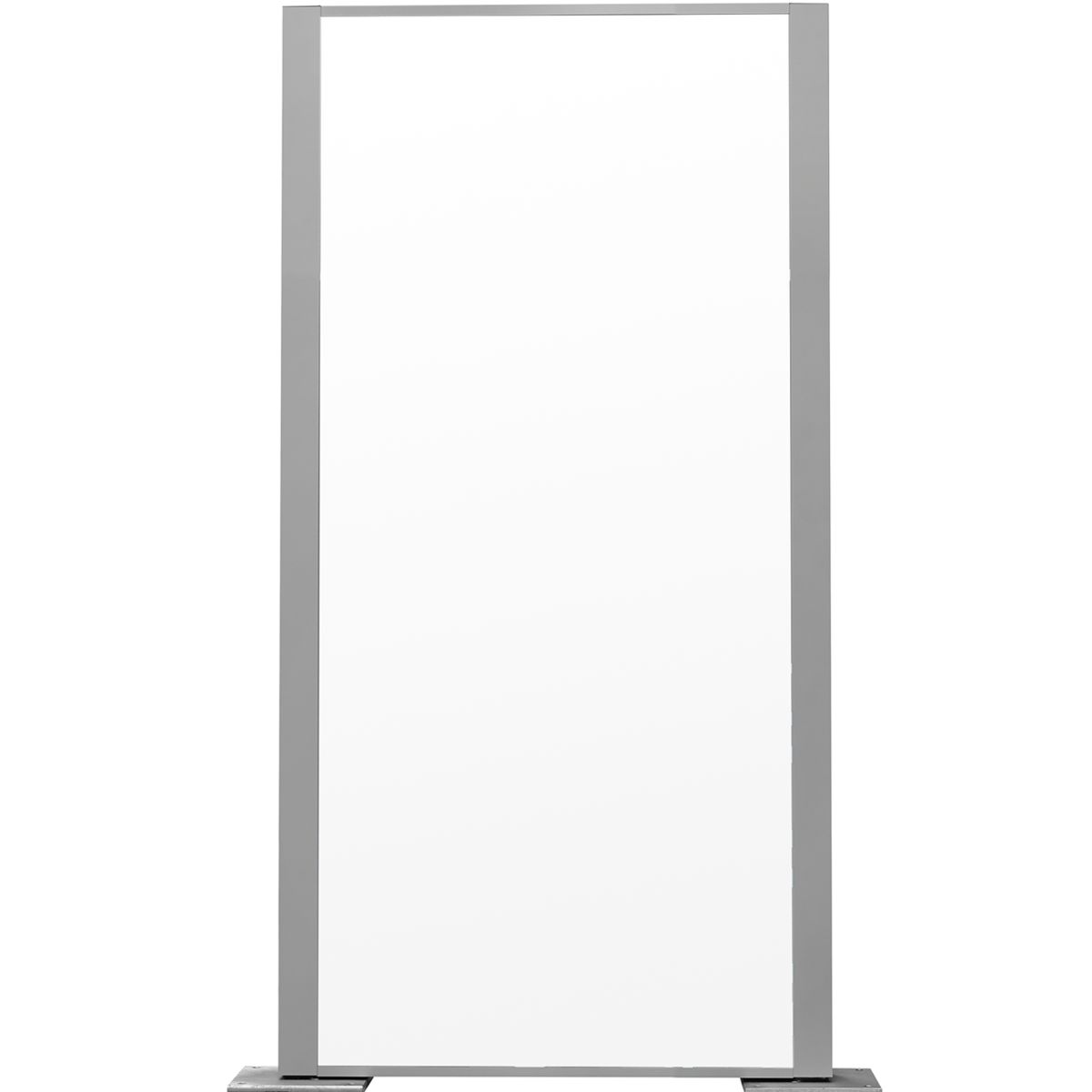 Außenaufsteller, Modell Madrid, 2.000 x 1.000 x 113 mm (H x B x T), Hochformat, inkl. zweiseitiger LED-Beleuchtung, inkl. Flanschplatten