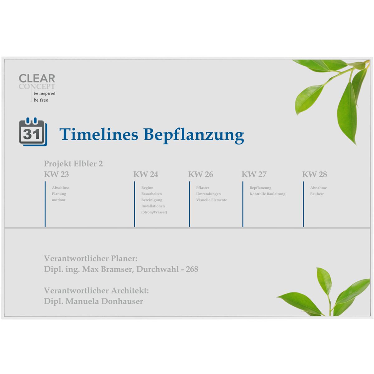 Wandschild, Modell Madrid, ~ DIN A3, Querformat, Weiß, Beschriftung mit Einleger