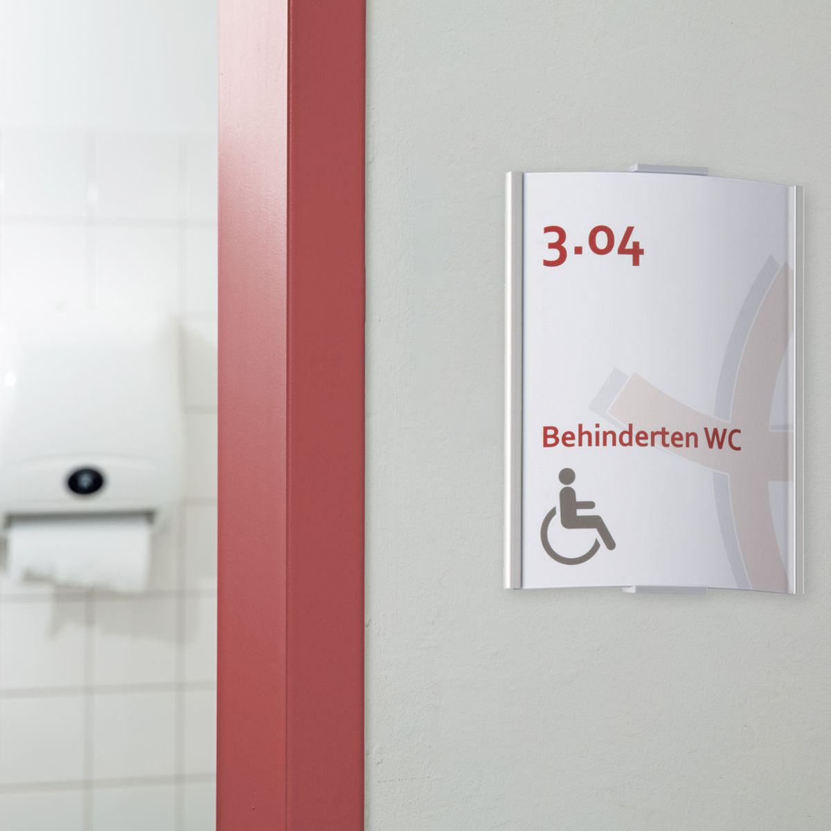 Türschild, Modell Frankfurt, ~DIN A6, Silber