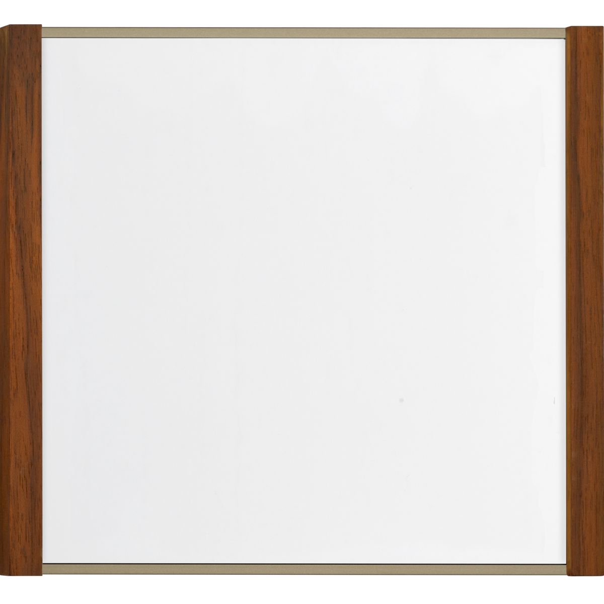 Türschild, Modell LMH, 150 x 160 mm (H x B), Rahmen aus Aluminium (Bronze) und Holz (Nussbaum)