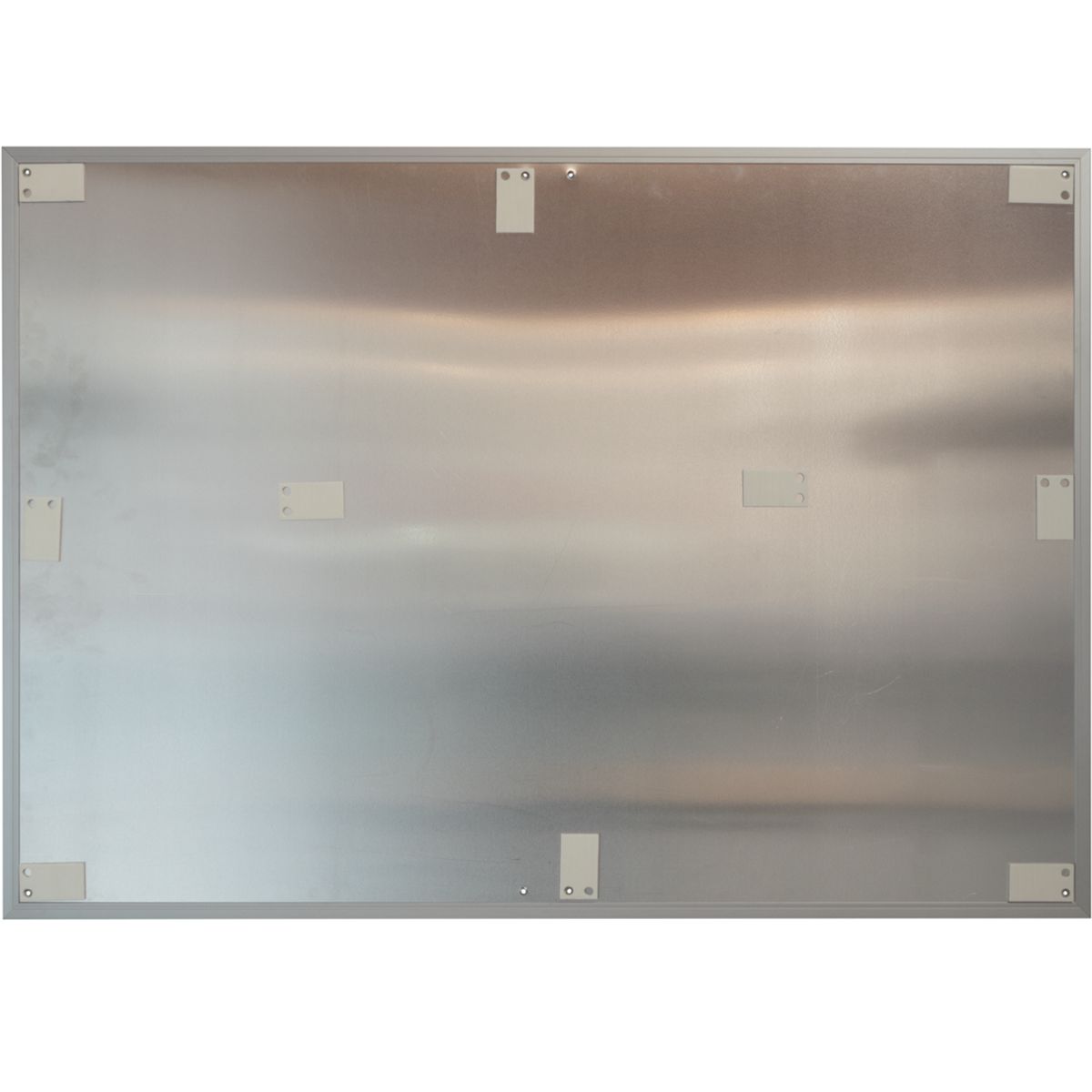 Wandschild, Modell Madrid, ~ DIN A0, Querformat, Silber, Beschriftung mit Einleger
