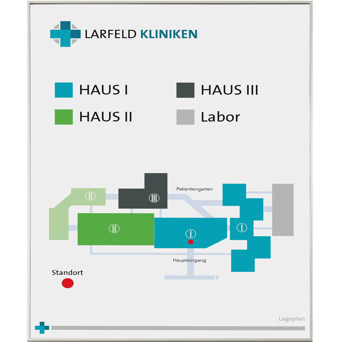 Moedel Medic Türschild, Aluminium, ~ DIN A3, Querformat, für Innen