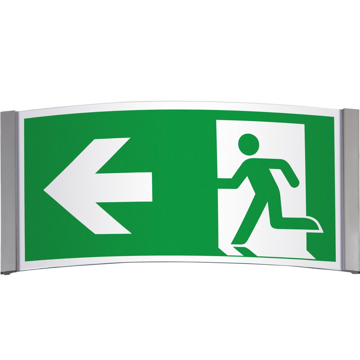 Wandschild, Modell Orlando, 148 x 325 mm (H x B), Querformat, optimiert für Rettungszeichen Wandschild, Modell Orlando, 148 x 325 mm (H x B), Querformat, optimiert für Rettungszeichen