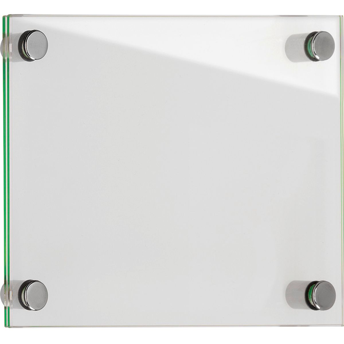 Türschild, Modell Galerie, ESG, DIN A5 (148 x 210 mm), 4 Abstandhalter (15 mm Wandabstand, mit Schraube)