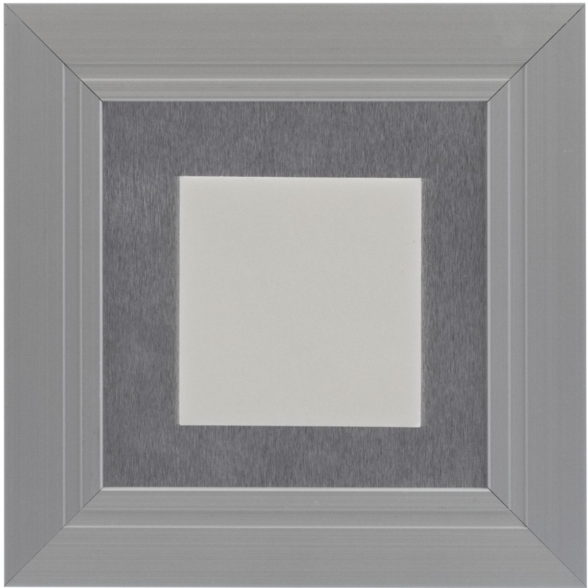 Türschild, Modell Madrid, 105 x 105 mm, Silber, Klebemontage