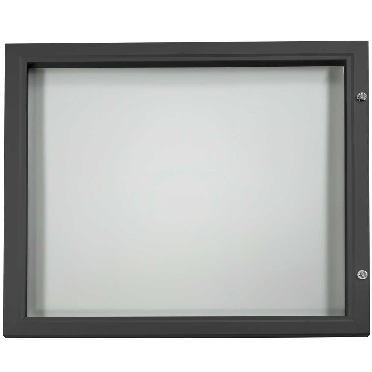 Plakatschaukasten Modell F, 8 x DIN A4, Hochformat, schwarz