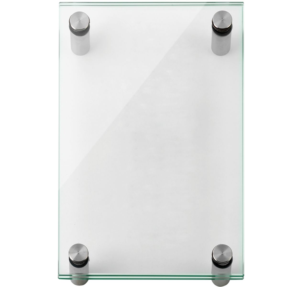 Türschild, Modell Galerie, ESG, 200 x 130 mm (H x B), 4 Abstandhalter (15 mm Wandabstand, mit Bolzen)