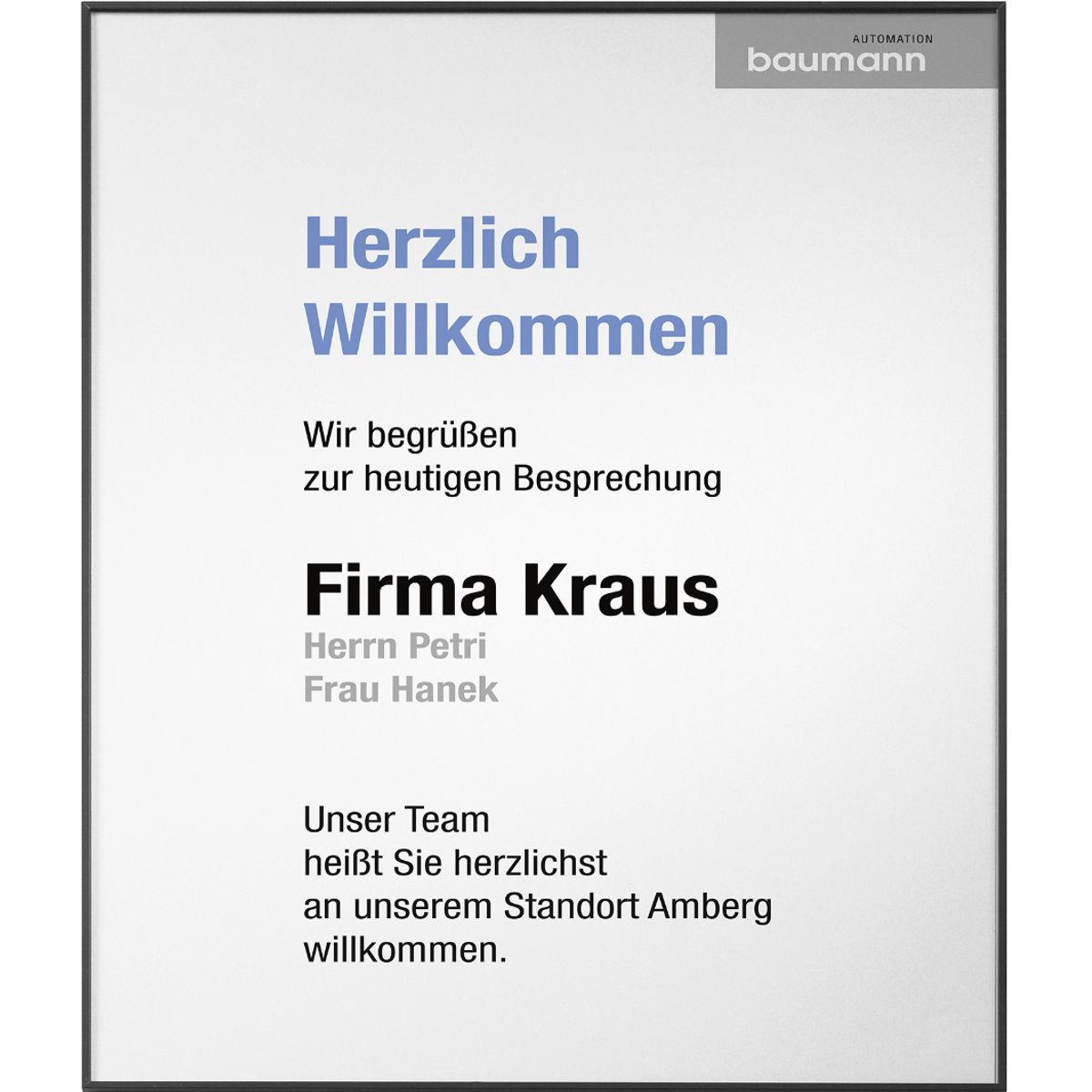 Wandschild, Modell Madrid, ~ DIN A3, Hochformat, Schwarz, Beschriftung mit Einleger, Entnahmesicher Wandschild, Modell Madrid, ~ DIN A3, Hochformat, Schwarz, Beschriftung mit Einleger, Entnahmesicher