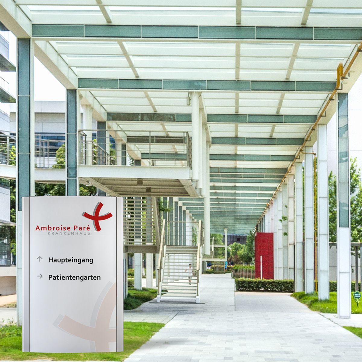 Außenaufsteller, Modell Frankfurt, 2.000 x 1.326 mm (H x B), Weiß