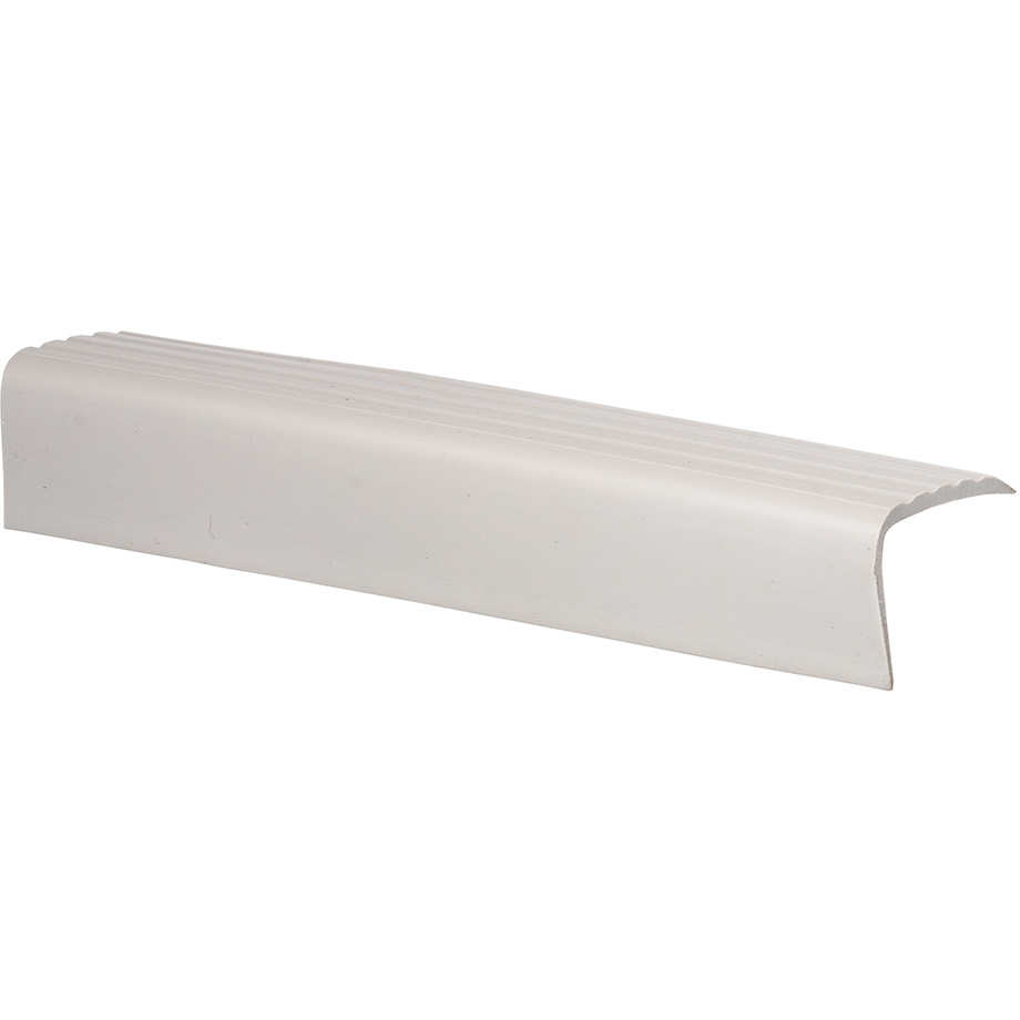 Stufenmarkierungsprofil aus PVC, Hellgrau, 200 cm, ohne Kleber