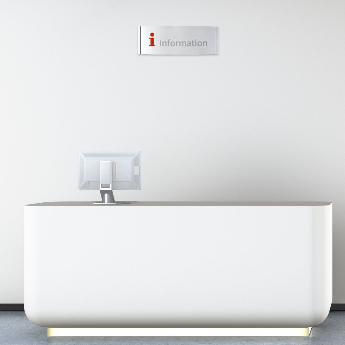 Wandschild, Modell Orlando, 210 x 620 mm (H x B), Querformat