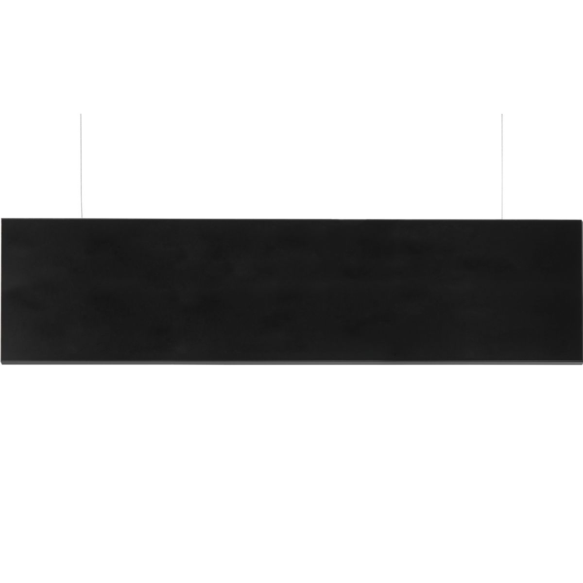 Deckenhänger (Hängeschild), Modell Madrid, 250 x 1.000 mm (H x B), Schwarz, Beschriftung direkt
