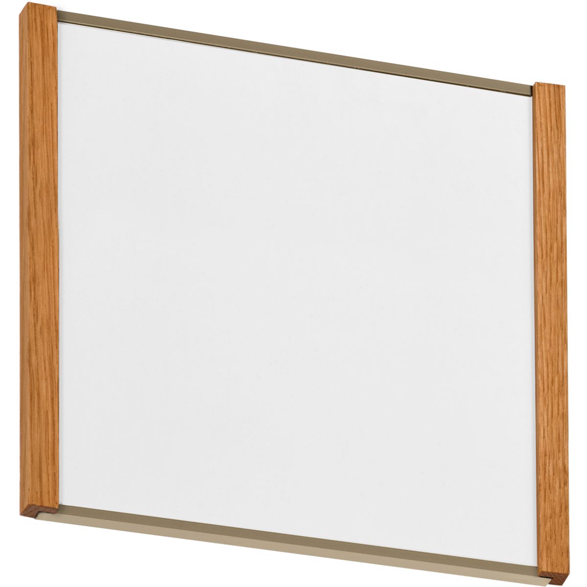 Türschild, Modell LMH, 150 x 160 mm (H x B), Rahmen aus Aluminium (Bronze) und Holz (Eiche)