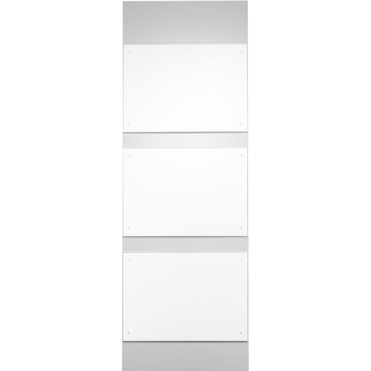 Wandschild, Modell Madrid, Kombination aus direkter Beschriftung und wechselbaren Einlegern, 3 x ~ DIN A3