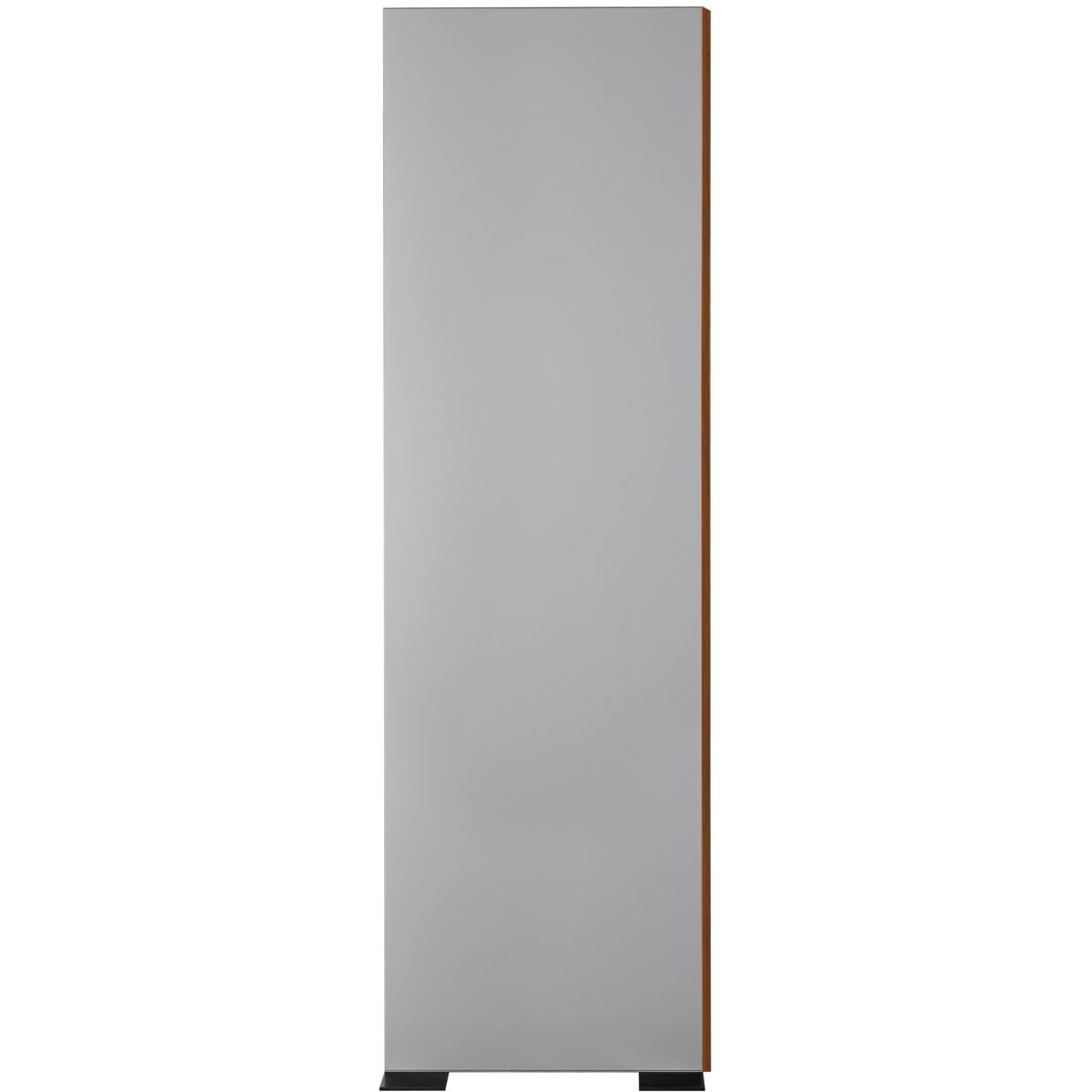 Innenaufsteller (Infostele), Modell LMH, 2.000 x 600 mm (H x B), Silber, Nussbaum