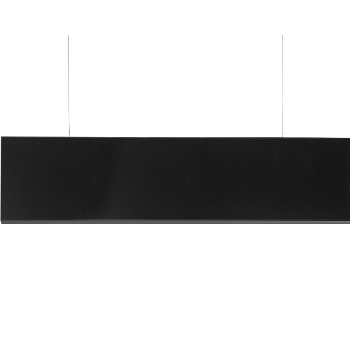 Deckenhänger (Hängeschild), Modell Madrid, 150 x 650 mm (H x B), Schwarz, Beschriftung direkt