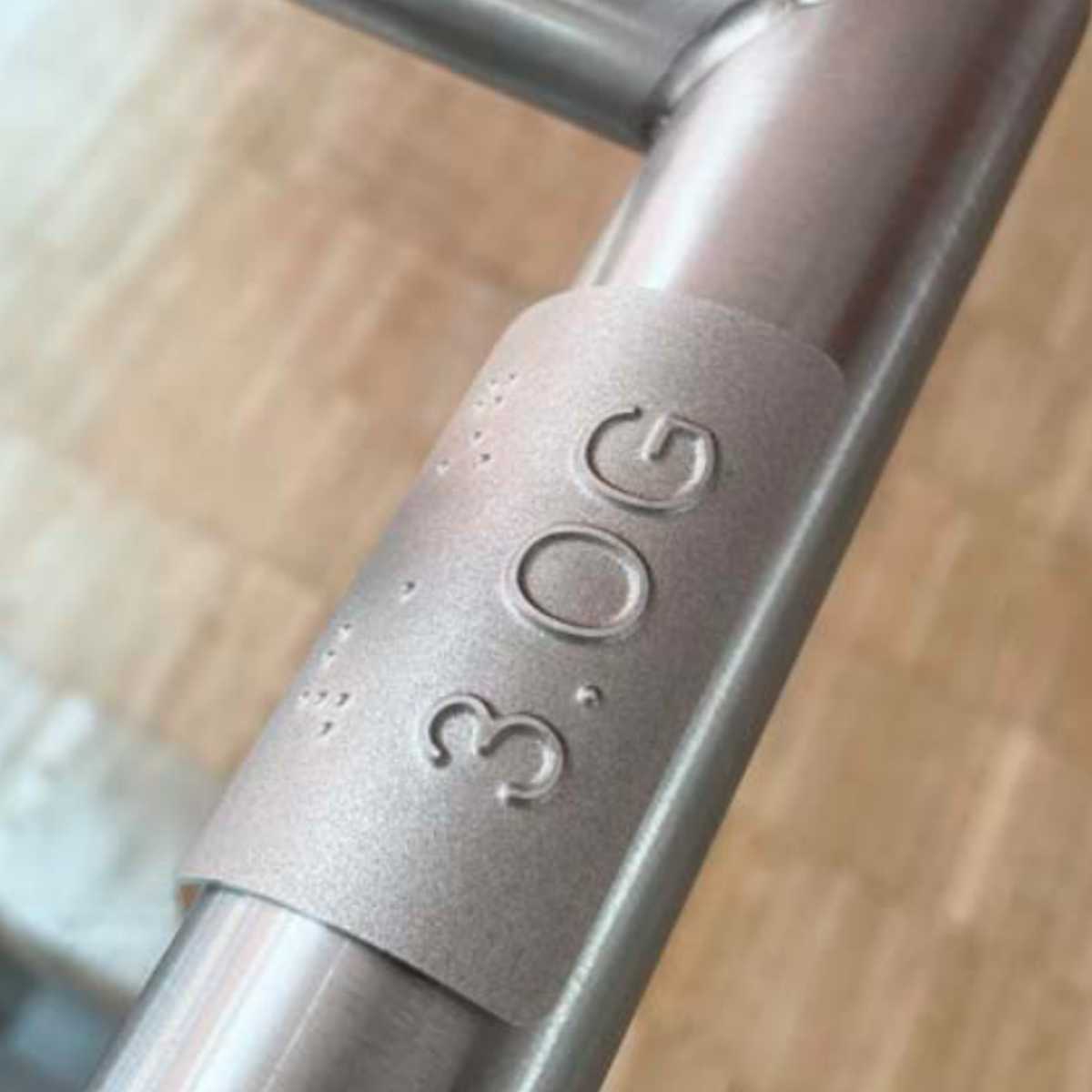 Handlaufschilder aus Edelstahl, individuell