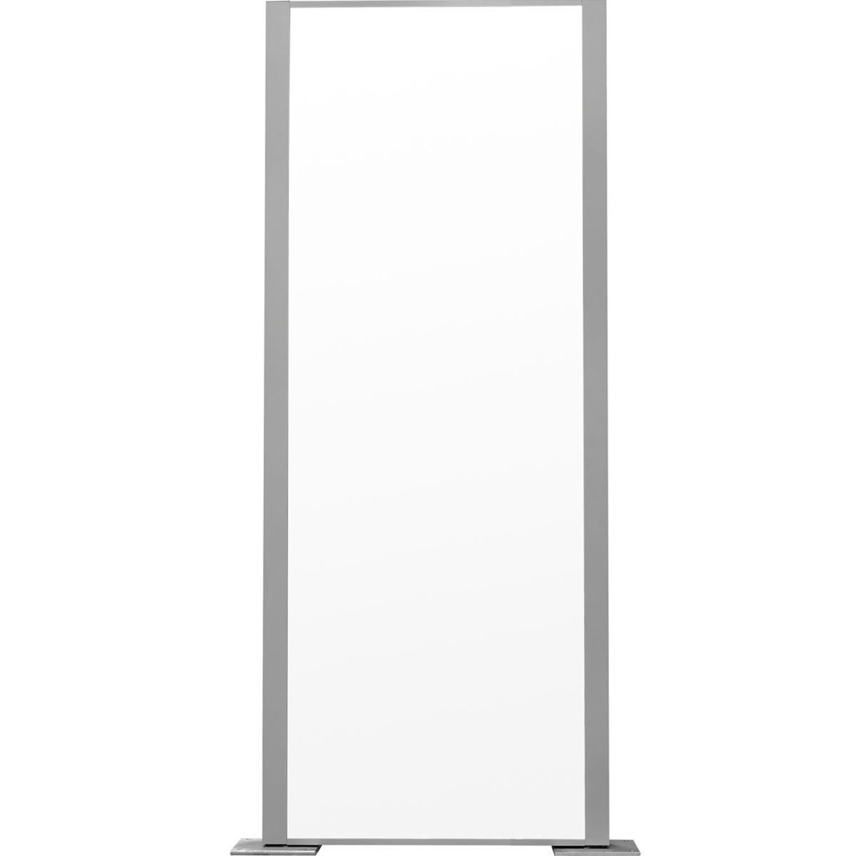 Außenaufsteller, Modell Madrid, 2.500 x 1.000 x 113 mm (H x B x T), Hochformat, inkl. zweiseitiger LED-Beleuchtung, inkl. Flanschplatten