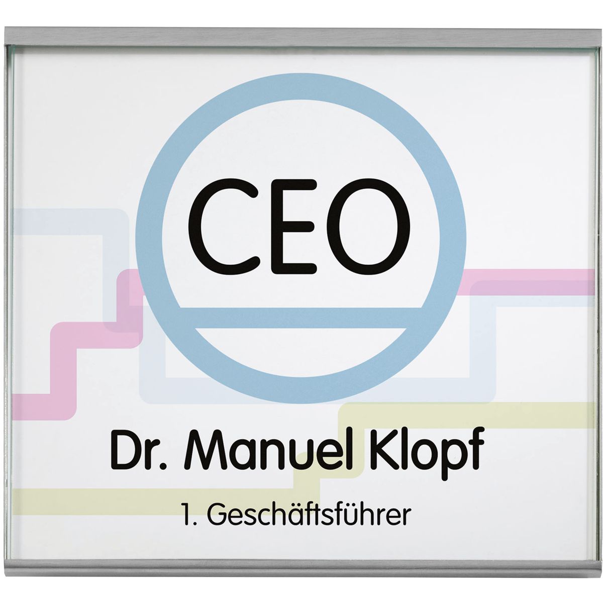 Türschild, Modell Glasgow, 150 x 150 mm Türschild, Modell Glasgow, 150 x 150 mm