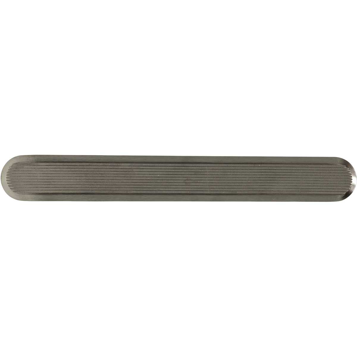 Leitstreifen aus Edelstahl, Silber mit Struktur (gerillt), 35 x 280 mm (H x B)
