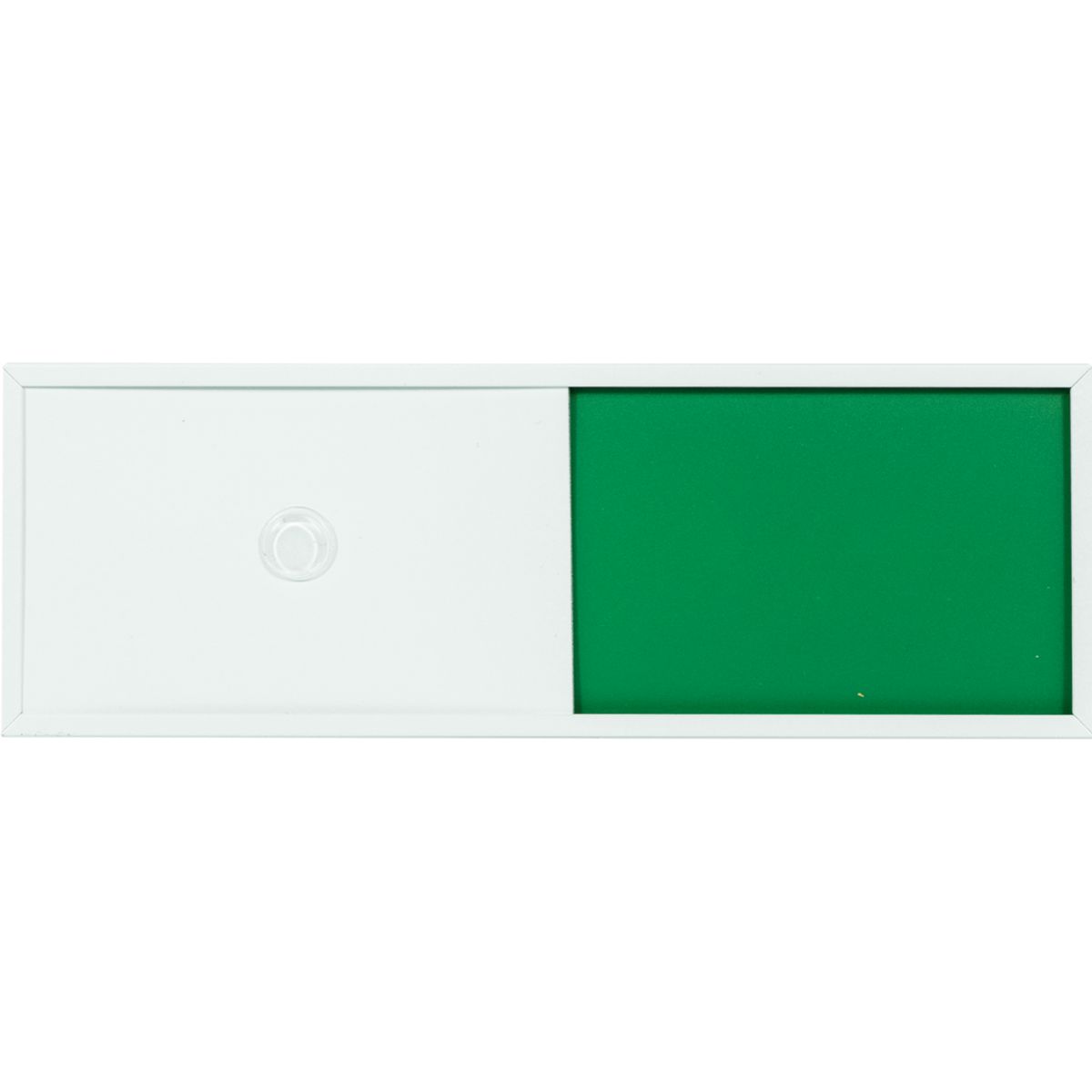 Frei Besetzt Schild, Modell Madrid, 50 x 150 mm (H x B), Weiß