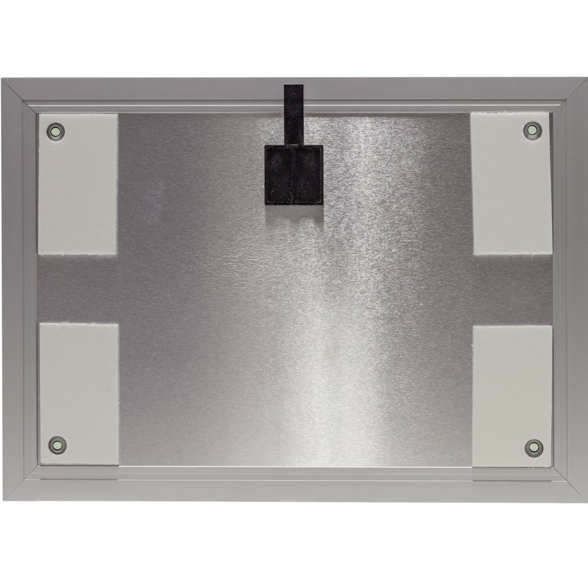 Wandschild, Modell Madrid, ~ DIN A4, Querformat, Silber, Beschriftung mit Einleger, Entnahmesicher Wandschild, Modell Madrid, ~ DIN A4, Querformat, Silber, Beschriftung mit Einleger, Entnahmesicher