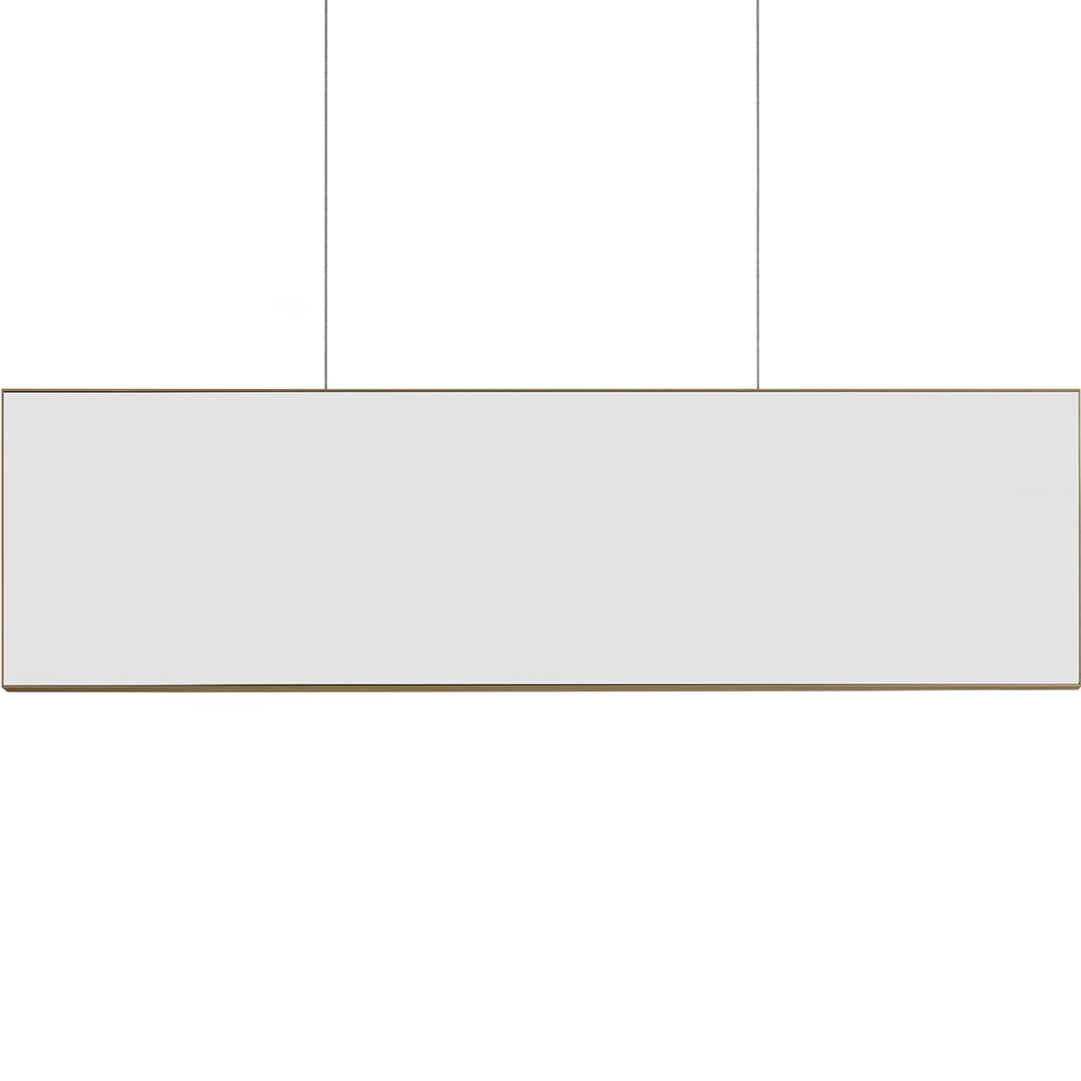 Deckenhänger (Hängeschild), Modell Madrid, 150 x 650 mm (H x B), Bronze, Beschriftung direkt