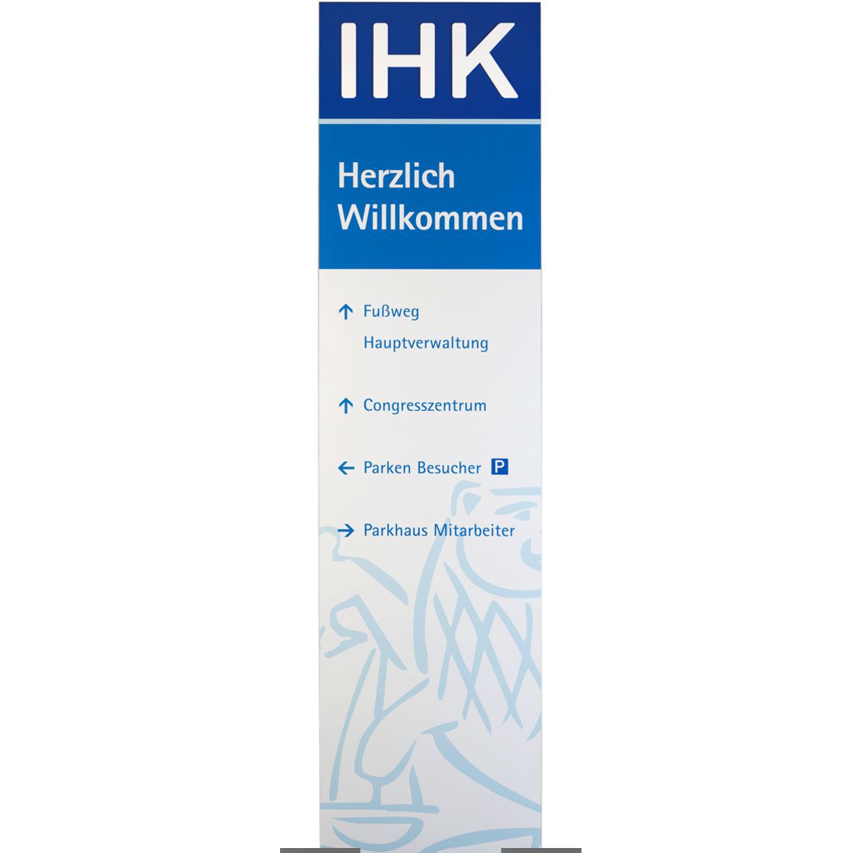 Außenaufsteller, Modell Madrid XL, 4.000 x 1.250 x 167 mm (H x B x T), Hochformat, inkl. Flanschplatten