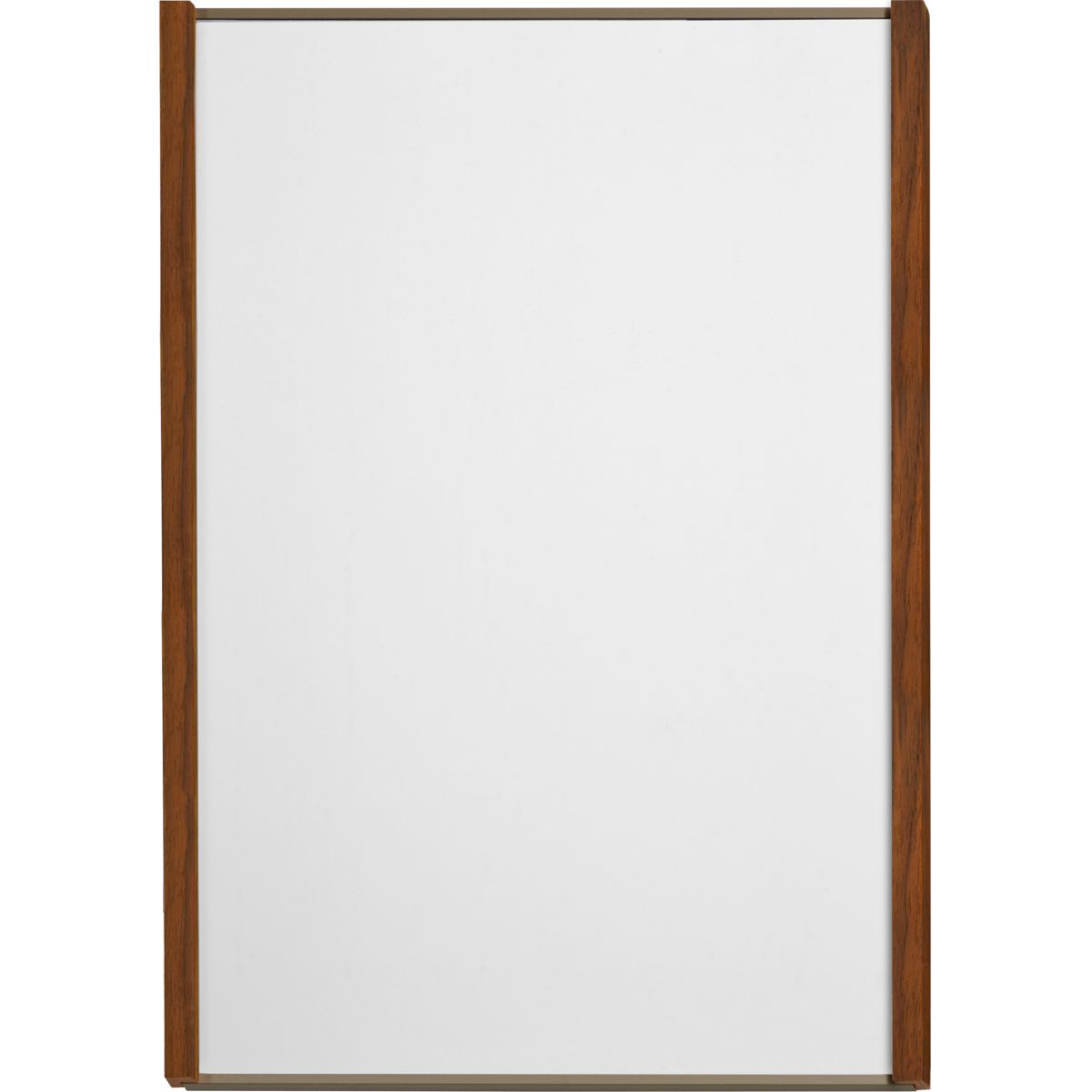 Wandschild, Modell LMH, ~ DIN A4, Hochformat, Holzrahmen Nussbaum kombiniert mit bronzefarbenem Aluminium