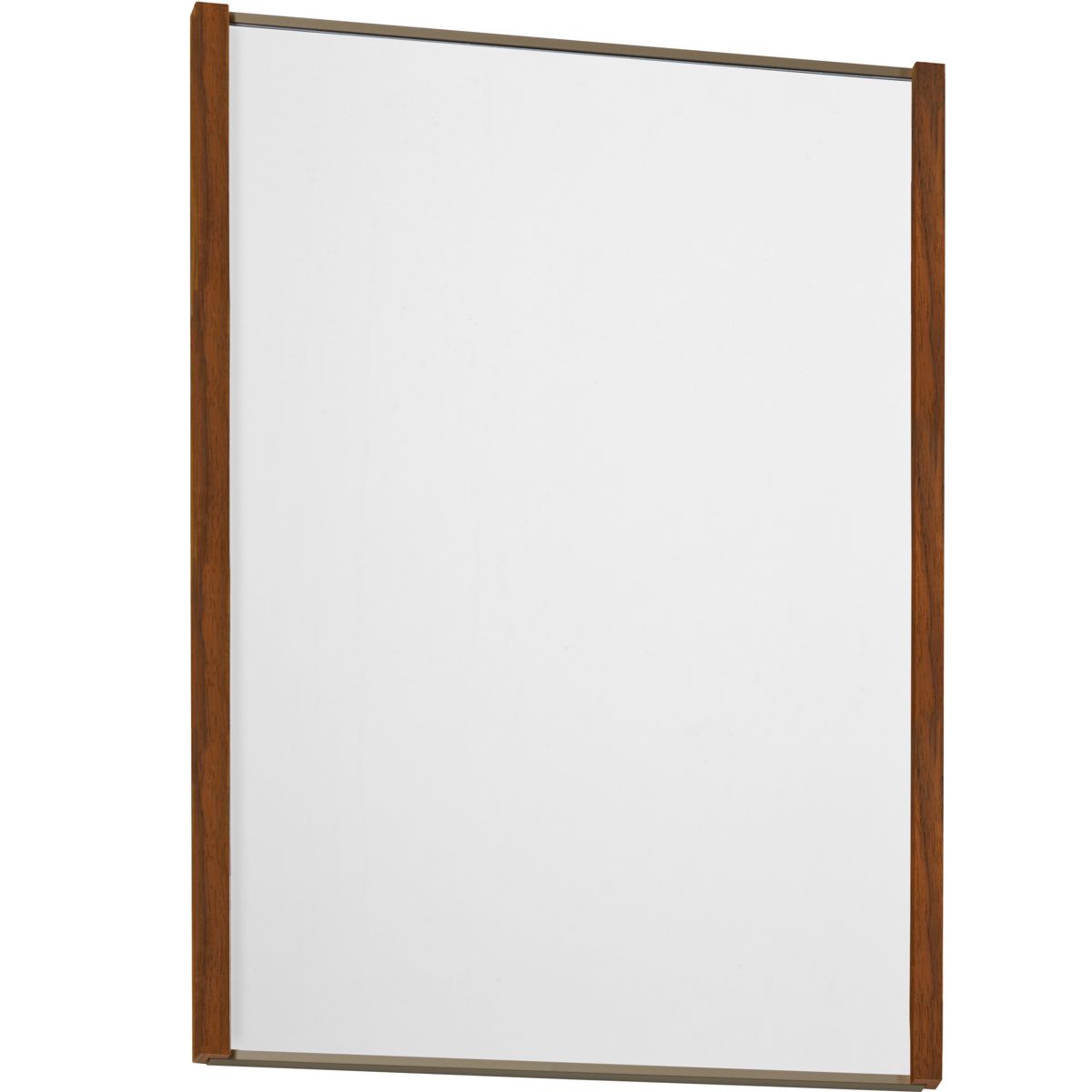 Wandschild, Modell LMH, ~ DIN A4, Hochformat, Holzrahmen Nussbaum kombiniert mit bronzefarbenem Aluminium