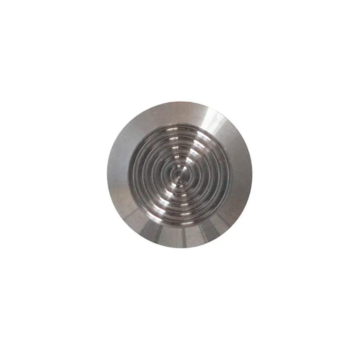 Aufmerksamkeitsnoppe aus Edelstahl, Silber mit Struktur (gerillt), 25 mm Durchmesser Aufmerksamkeitsnoppe aus Edelstahl, Silber mit Struktur (gerillt), 25 mm Durchmesser