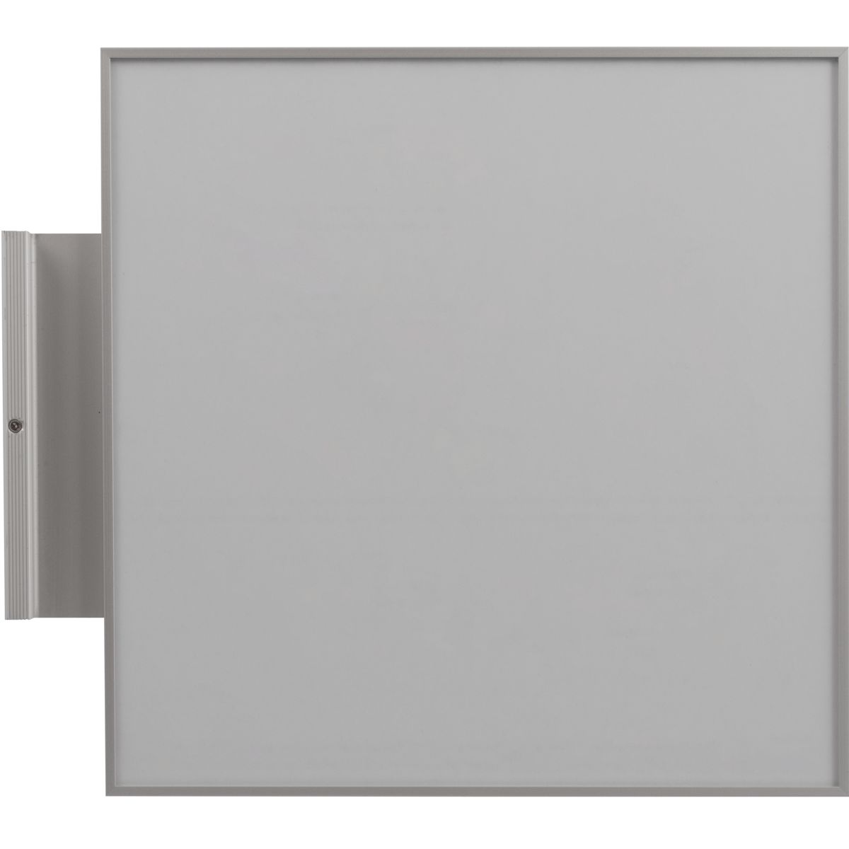 Fahnenschild (Nasenschild), Modell Madrid, 212 x 212 mm, Silber, Querformat, Beschriftung mit Einleger