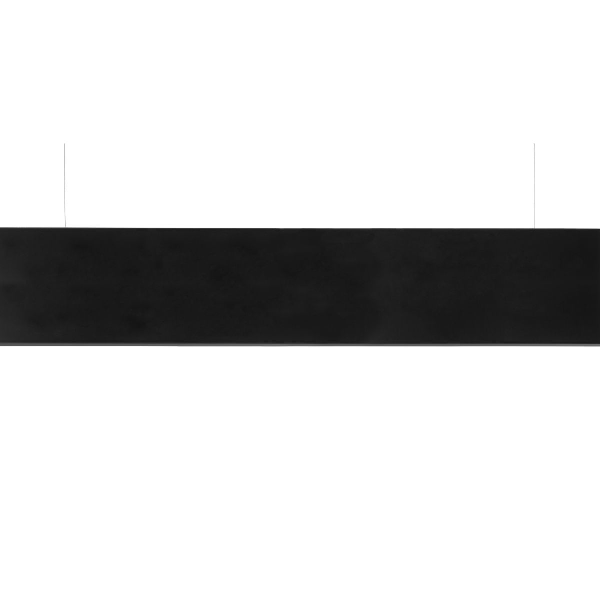 Deckenhänger (Hängeschild), Modell Madrid, 250 x 1.250 mm (H x B), Schwarz, Beschriftung direkt