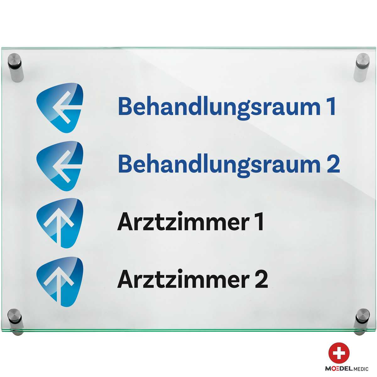Moedel Medic Türschild, ESG, DIN A3 (297 x 420 mm), für Innen