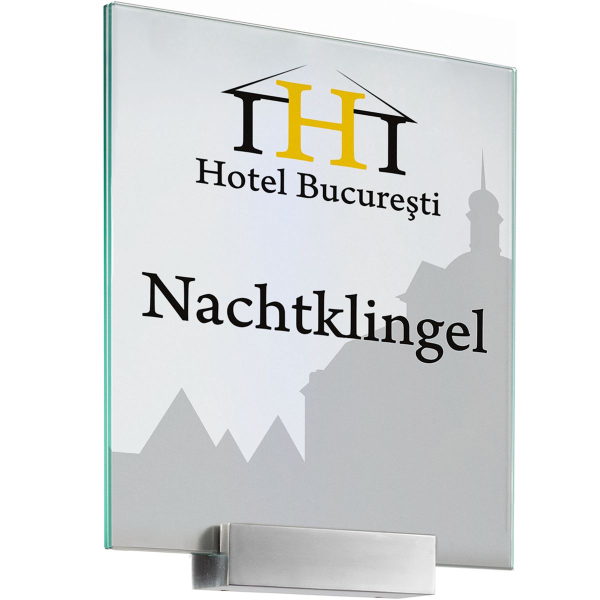 Türschild, Modell Monaco, DIN A5, 1 Adapter 80 mm