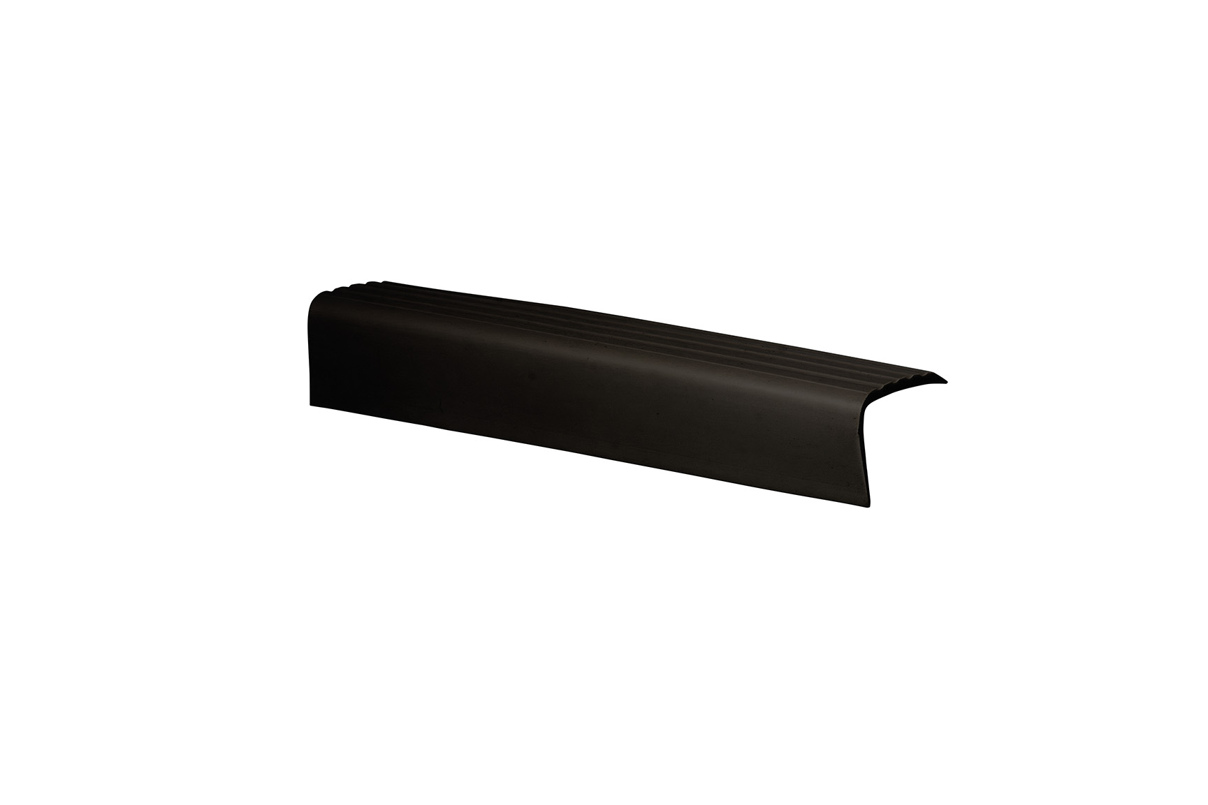 Stufenmarkierungsprofil aus PVC, Schwarz, 200 cm, mit Kleber