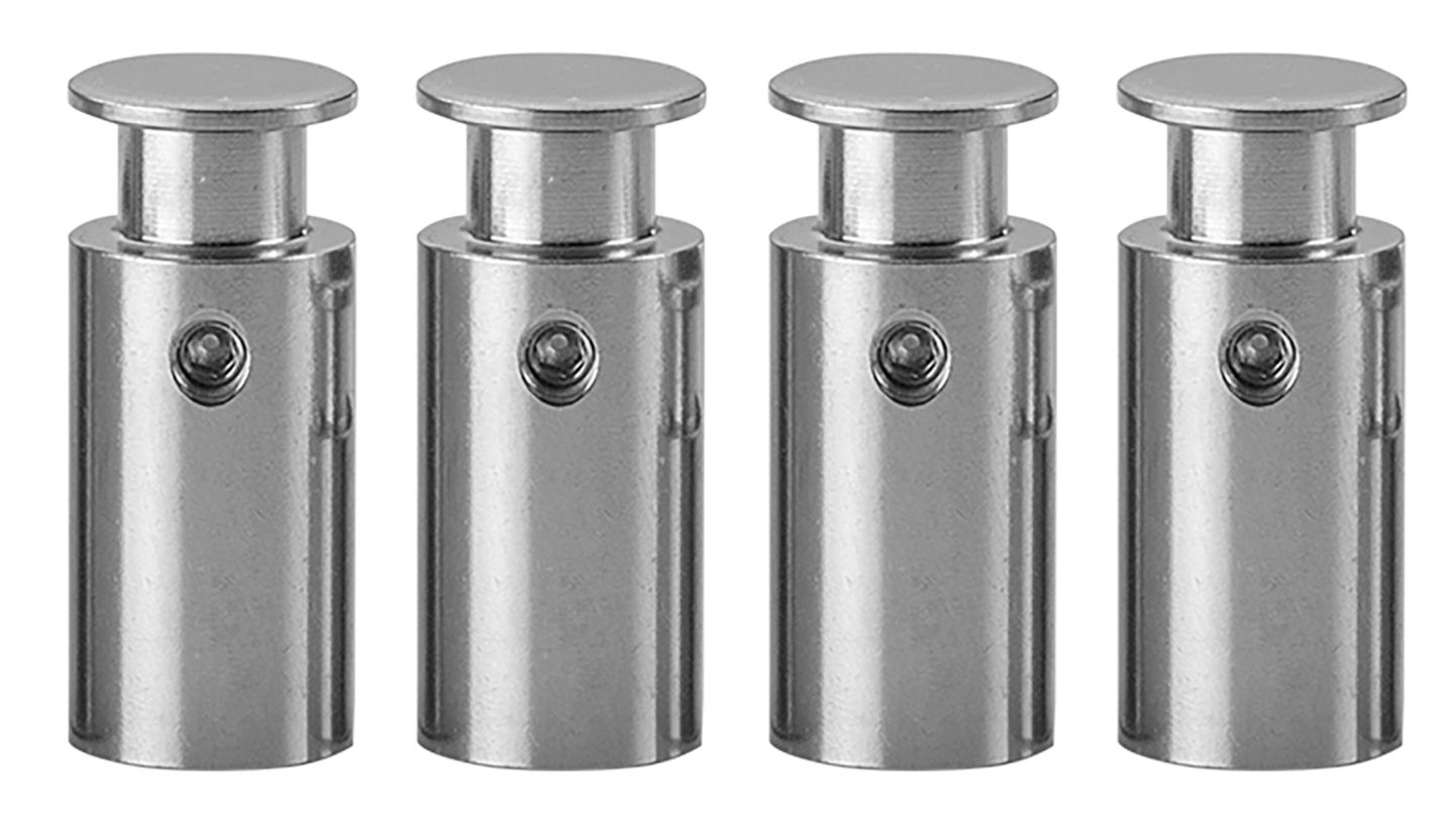 Türschild, Modell Galerie, ESG, 200 x 200 mm, 4 Abstandhalter (25 mm Wandabstand, mit Bolzen)