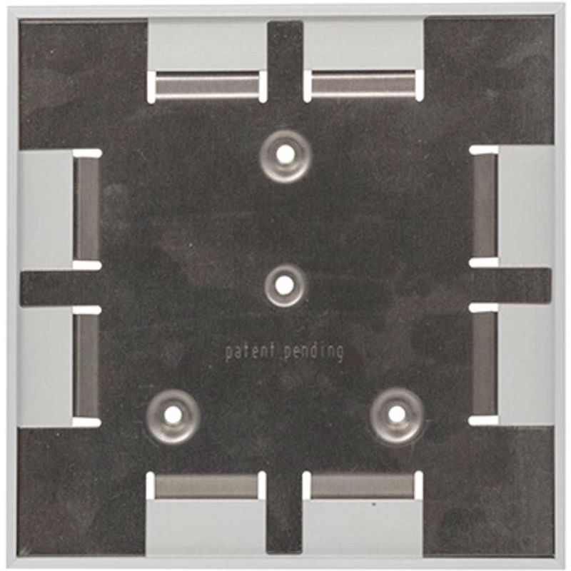 Taktiles Türschild, Modell Madrid Plus, 150 x 150 mm, Weiß, Kugeltechnik