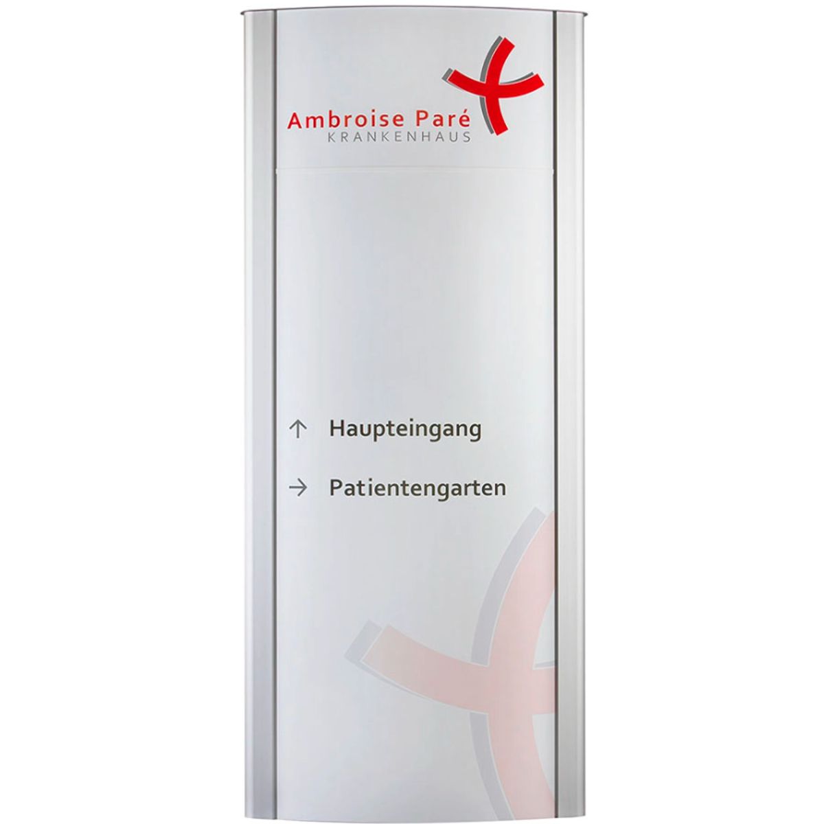 Außenaufsteller, Modell Frankfurt, 3.000 x 1.572 mm (H x B), Weiß