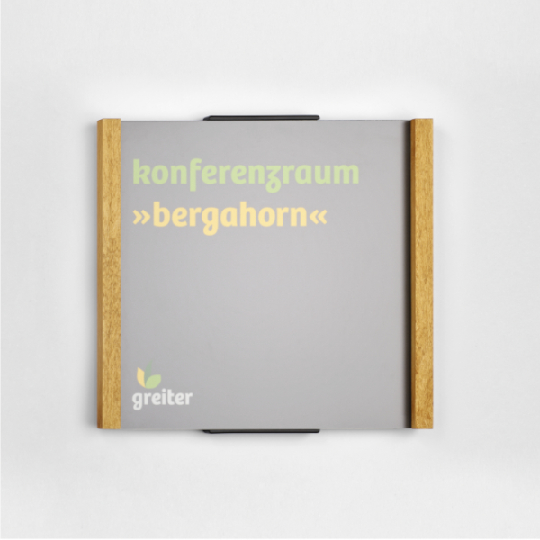Türschilder mit Holz Moedel LMH