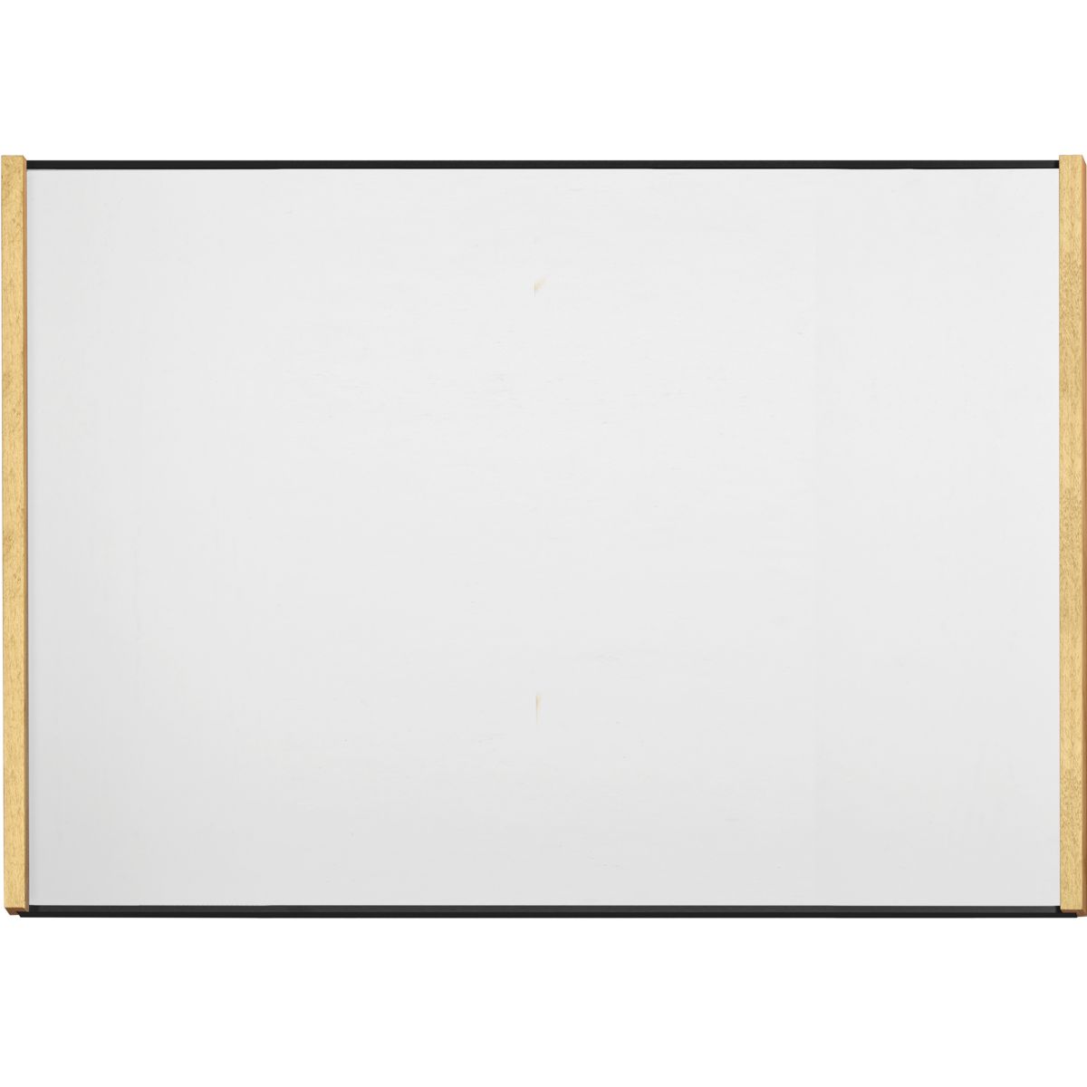 Wandschild, Modell LMH, ~ DIN A3, Querformat, Holzrahmen Ahorn kombiniert mit schwarzem Aluminium