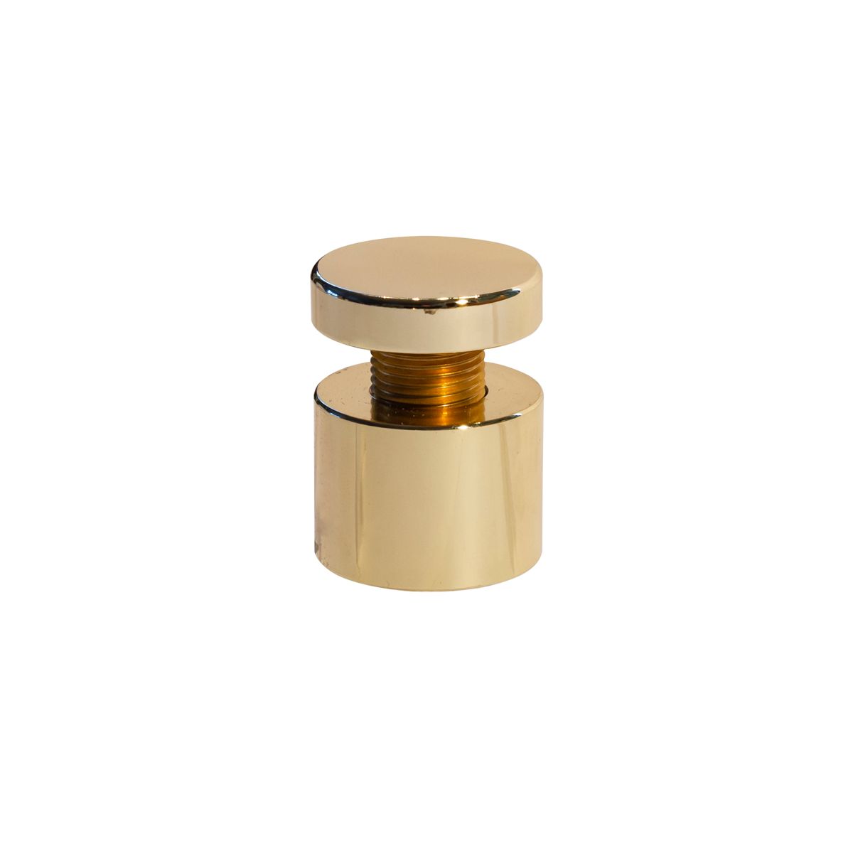Abstandhalter aus Messing, Goldfarben, 18 mm Wandabstand, Schraubmontage, 10er VE