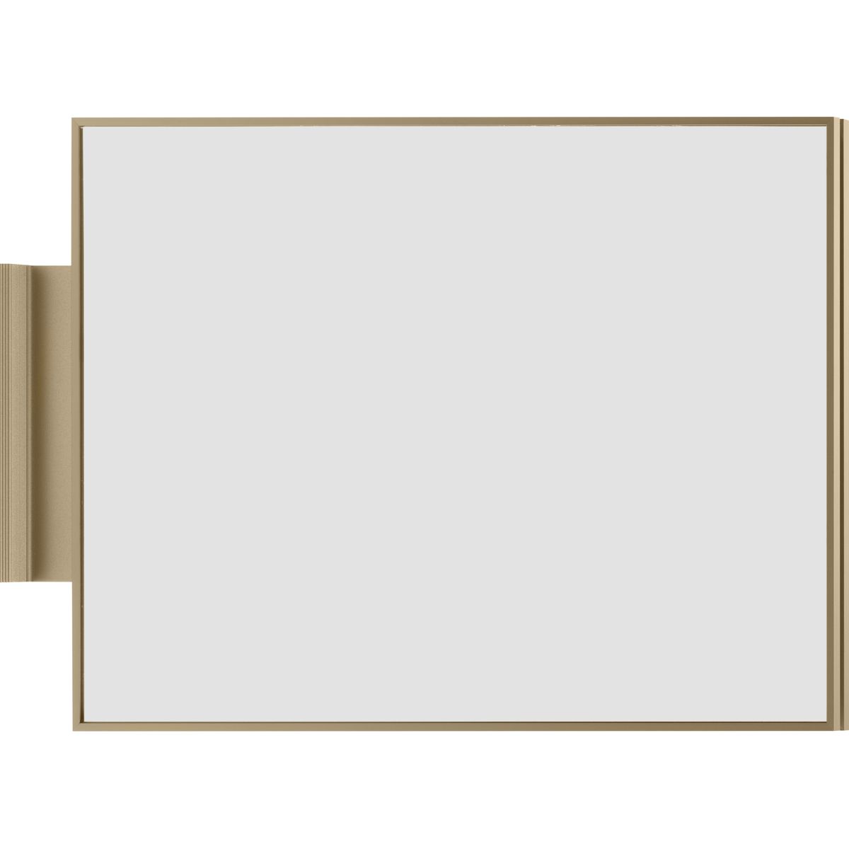 Fahnenschild (Nasenschild), Modell Madrid, ~ DIN A4, Bronze, Querformat, Beschriftung mit Einleger