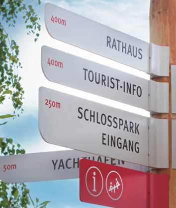 Moedel Modellreihe City Guide Delta Beschriftungsträger