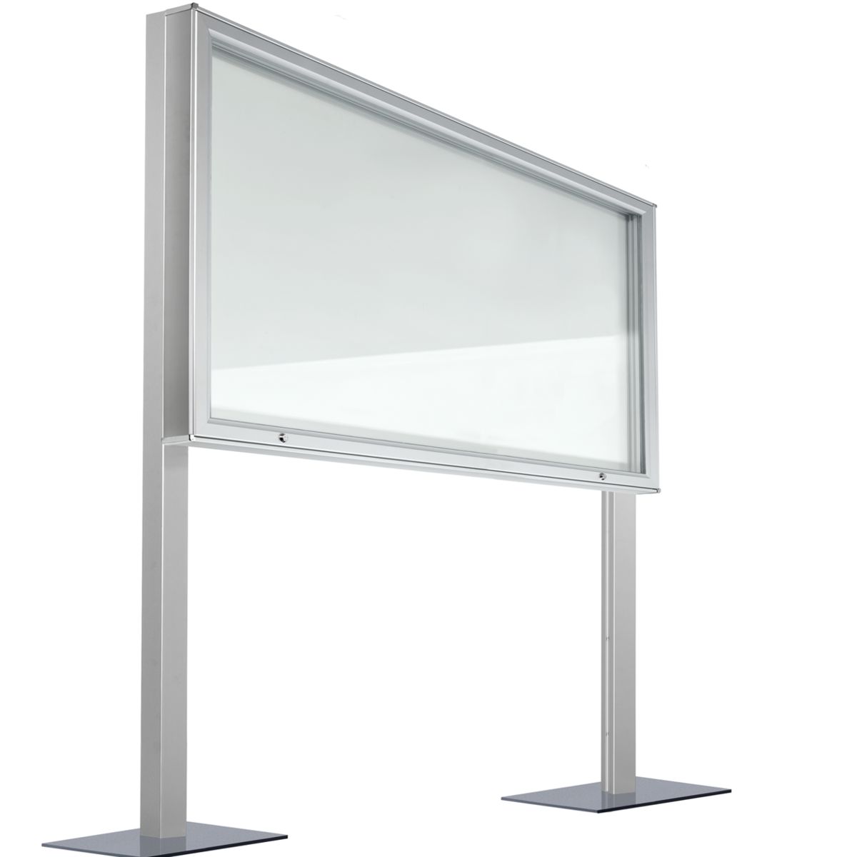 Schaukasten mit Standbeinen Modell A, 24 x DIN A4, Innen- und Außenbereich, aufgeflanscht Schaukasten mit Standbeinen Modell A, 24 x DIN A4, Innen- und Außenbereich, aufgeflanscht