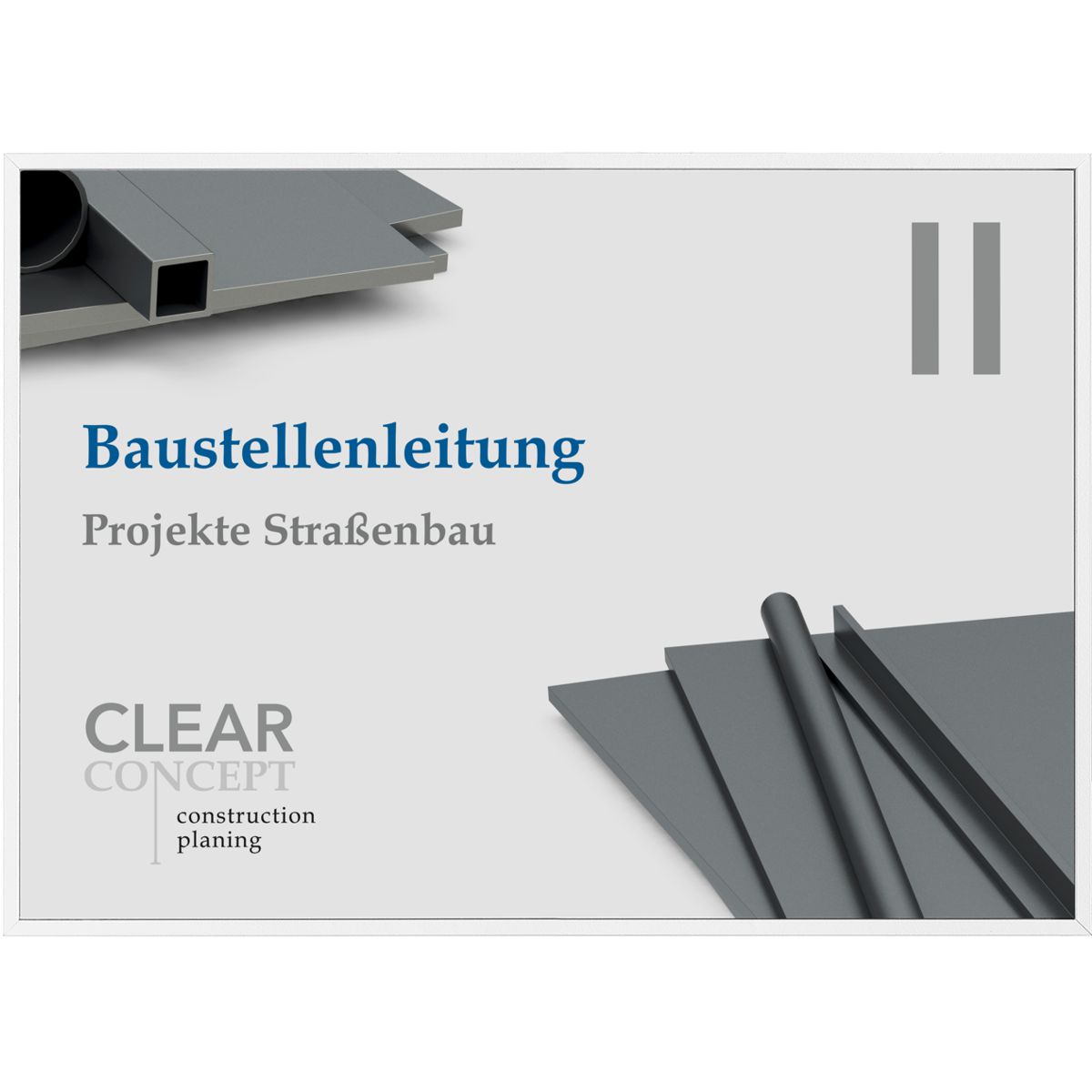 Türschild, Modell Madrid, ~ DIN A5, Weiß, Querformat, Schraub- oder Klebemontage