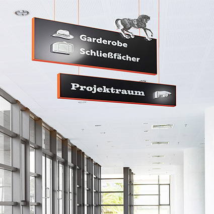 Deckenhänger Hängeschilder Deckenhänger Hängeschilder