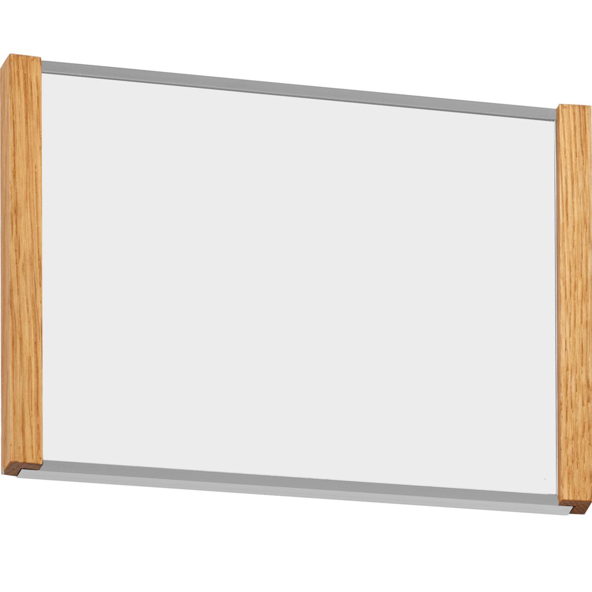 Türschild, Modell LMH, ~DIN A6, Querformat, Rahmen aus Aluminium (Silber) und Holz (Eiche) Türschild, Modell LMH, ~DIN A6, Querformat, Rahmen aus Aluminium (Silber) und Holz (Eiche)