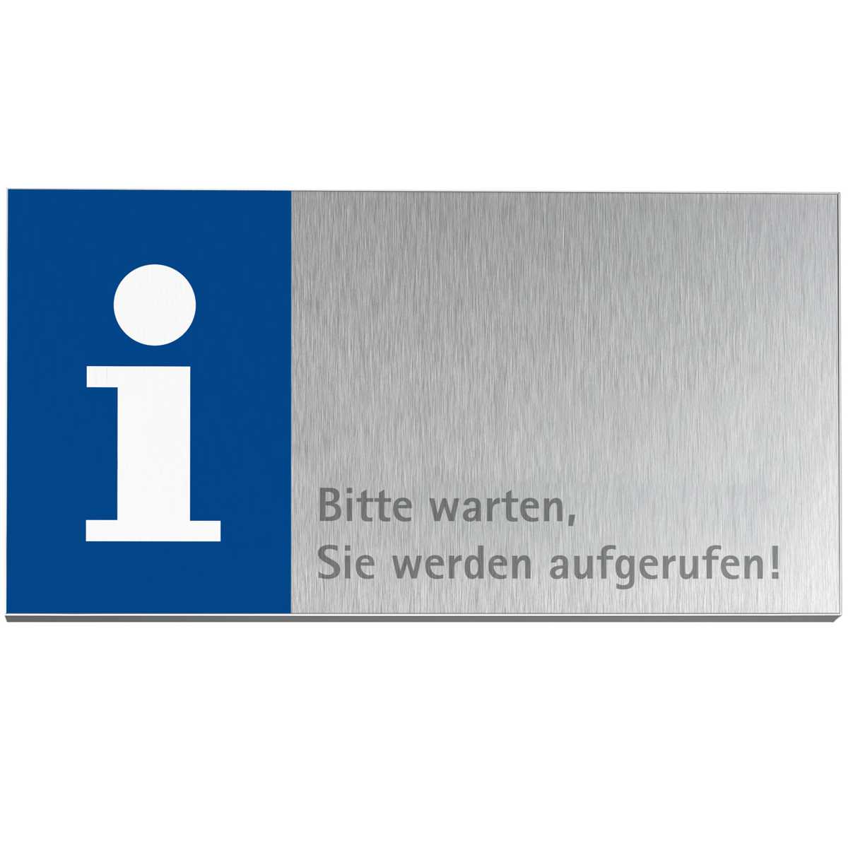 Fahnenschild (Nasenschild), Modell Rio, 250 x 450 mm (H x B), Beschriftung direkt